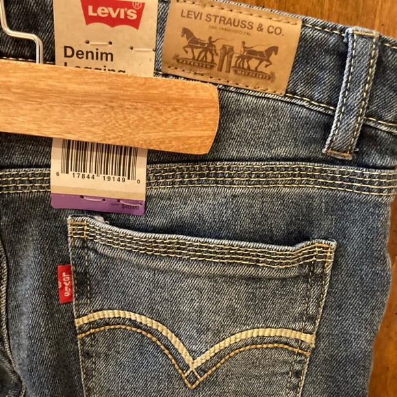 Nwt Levis Purple Stitch Denim Leggings - Picture 6 of 10